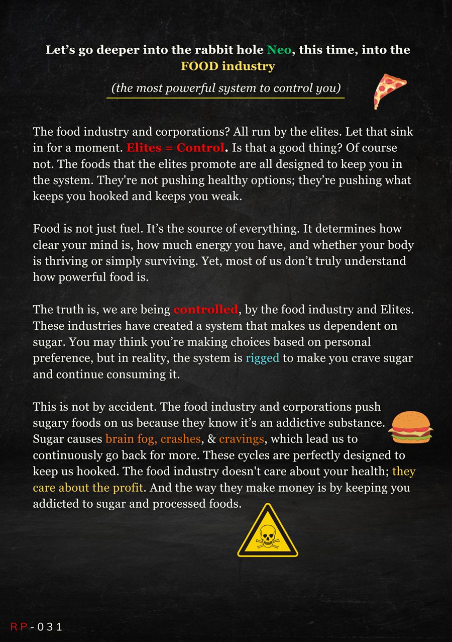Body Prison — The Food Industry